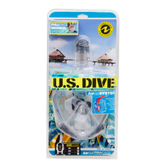 Us Diver Airgo/Plx Full Face Snorkel Mask Retail Clamshell Size Medium