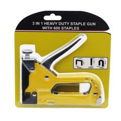 3 In 1 Heavy Duty Staples Gun With 600 Staples