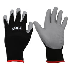 GLOVE/ULINE/ BLK NYLON GRY NITRILE SM