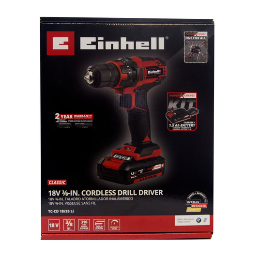 Einhell Cordless Drill Kit TC-CD 18/35 Li Kit