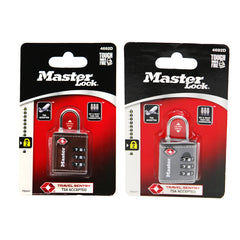 MASTERLOCK 1-1/4 in (32 mm) Wide Set Your Own Como TSA Luggage Lock; Asst Colors