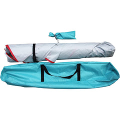 Pop-Up Beach Tent | 8 Ft. x 8 Ft. x 5 Ft. – Light Blue & Teal