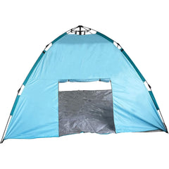 Pop-Up Beach Tent | 8 Ft. x 8 Ft. x 5 Ft. – Light Blue & Teal