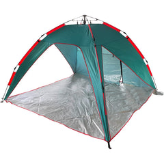 Pop-Up Beach Tent | 8 Ft. x 8 Ft. x 5 Ft. – Light Blue & Teal