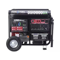 DuroStar DS13000DX 13,000-Watt/10,500- Wat 500cc Electric Start Dual Fuel Potable Generator Refurbished Grade B