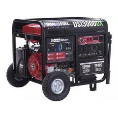 DuroStar DS13000DX 13,000-Watt/10,500- Wat 500cc Electric Start Dual Fuel Potable Generator Refurbished Grade B