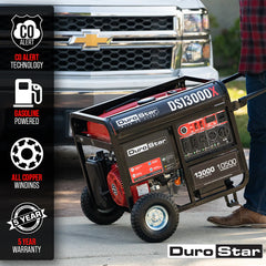 DuroStar DS13000X 13,000/10,500-Watt - 500cc Electric Start Portable Generator - Refurbished Grade A