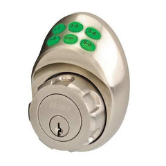 MASTERLOCK Single Cylinder Deadbolt With Electronic Keypad, Satin Nickel