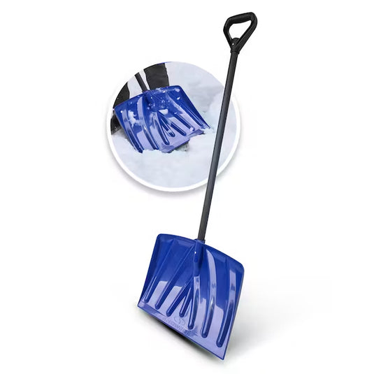 48 in Handle Poly Blade Snow Shovel With Metal Wear Strip