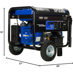 DuroMax 5,500-Watt/4,500-Watt 224cc Electric Start Gas Powered Portable Generator Grade A Refurbished