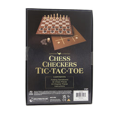 3 IN 1 GAME CHESS CHECKERS TIC TAC TOE
