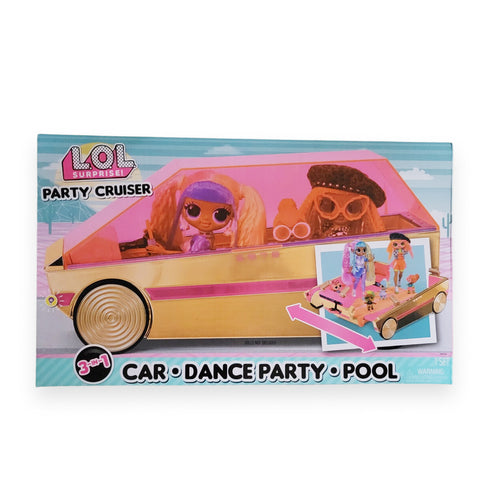 L.O.L. Surprise! Party Cruiser 3-in-1 Car- Dance Party- Pool