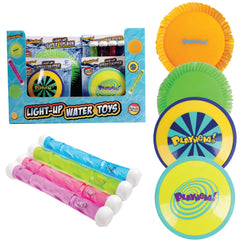 Light-Up Water Toys, Dive Sticks 4 Pieces Display