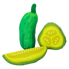 3PK SPLASHERS TOY PICKLES, CUCUMBER, SLICED PICKLE