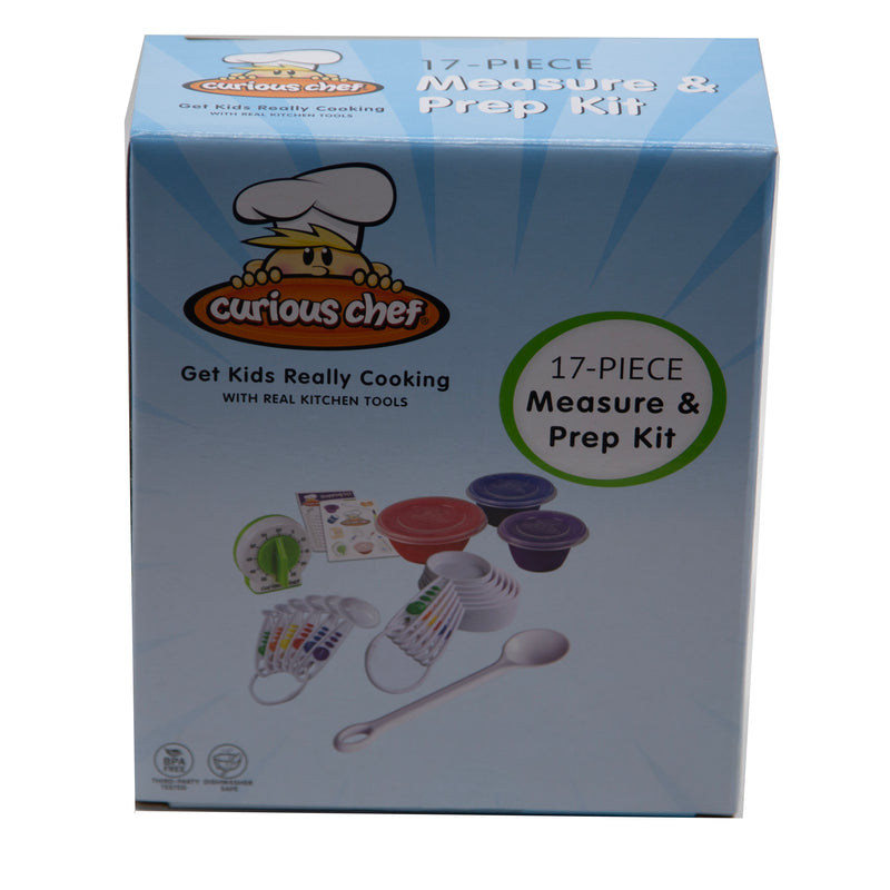 Load image into Gallery viewer, Curious Chef Kids&#39; Cookware 17pc Measure &amp; Prep Kit
