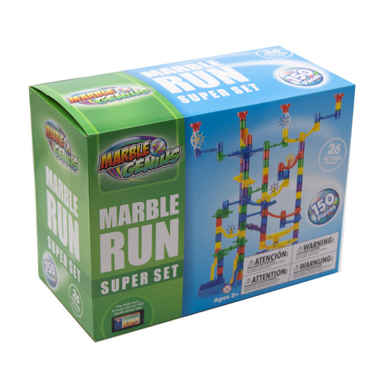 Marble Genius Marble Run Super Set; 150 Complete Piece