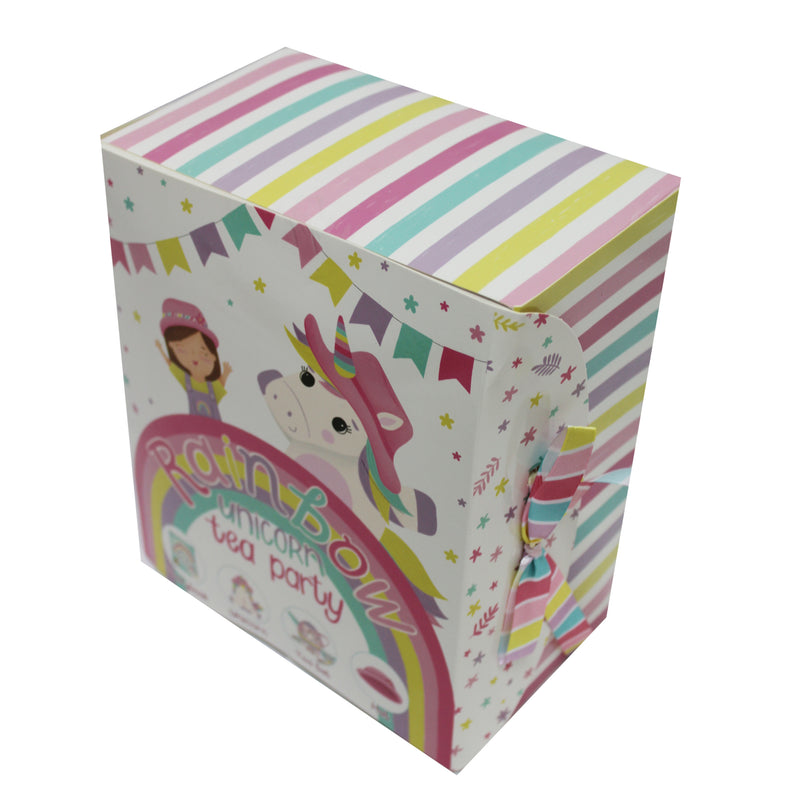 Load image into Gallery viewer, Tickle &amp; Main Rainbow Unicorn Tea Party Gift Set

