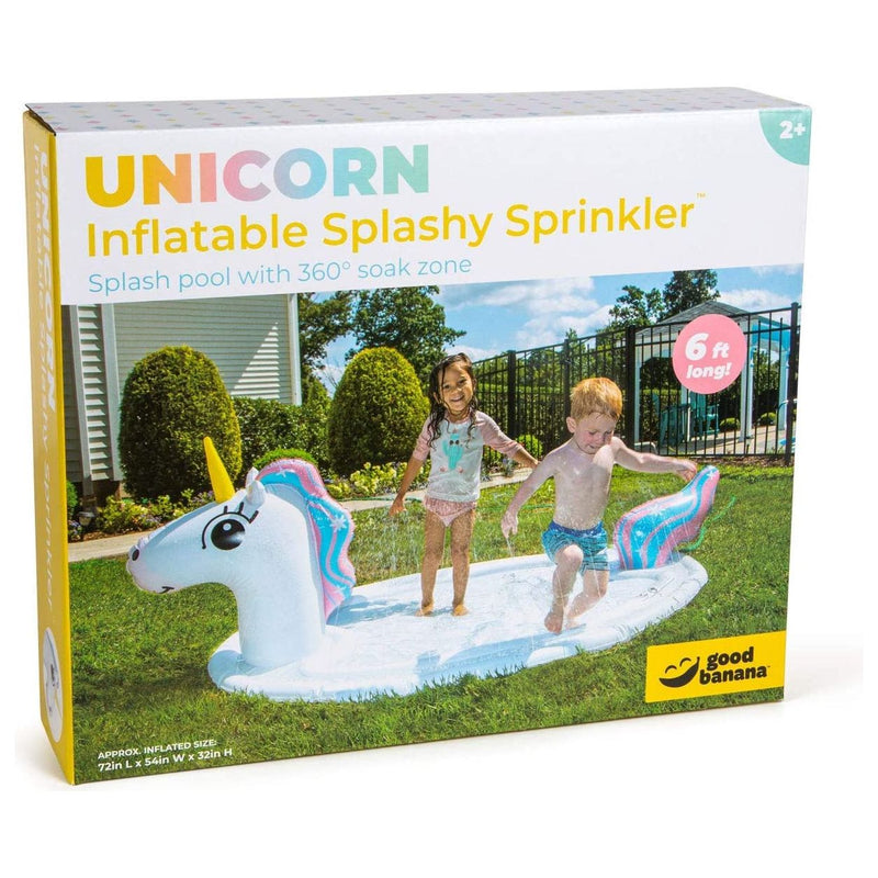 Load image into Gallery viewer, Good Banana Splashy Sprinkler - Inflatable Unicorn
