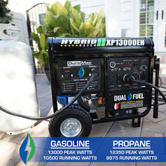 DuroMax XP15000HX 15,000-Watt/ 12,000-Watt 670cc Electric Start Dual Fuel Portable Generator - Grade B Refurbished