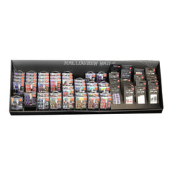 Assorted Halloween Styles Pretty Woman Faux Nails 24 Nails + Pink Nail Glue 1.8ml ,  Pretty Woman Nail Wraps Instant Manicure 24 Nail Wraps - With Pre Priced Sticker $5 - 96pcs Display Spiderweb Black, White Glitter Nails UPC # 800307009702 - Purple,