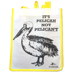 Sea World Humor Pelican Reusable Bag Small Pre Priced $1.49  It's Pelican Not Pelicant