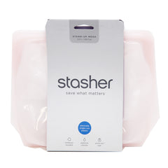 Stasher Mega Stand Up Bag - Rainbow Pink