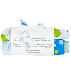 2 PK Newborn Receiving Blankets | Baby Receiving/Swaddle Blankets - Mouse/Balloons