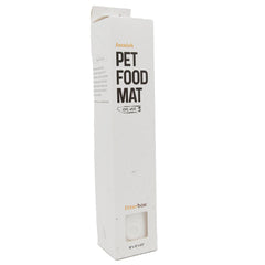 Pet Food Mat- pearl white