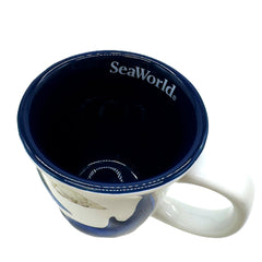 Sea World Blue and White Dolphin Mug  With Pre Priced Sticker $12.99