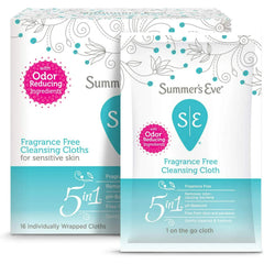 Summer's Eve Fragrance Free Cleansing Cloths, 16 Count