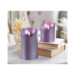 Flameless Candles 2 pc Set Lavender Grade B