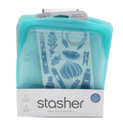 Stasher Quart Bag - Aqua