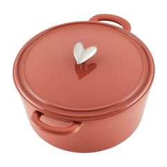 Ayesha Curry Cast Iron 6qt Dutch Oven - Redwood