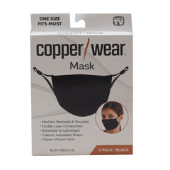 Copper Wear Mask - 1pk Black