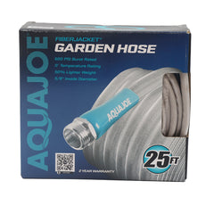 Aqua Joe AJFJH25-58-PRX XTREME FIBERJACKET Flexible, Kink-Resistant Garden Hose, 600 PSI Max, 5/8 Inch Diameter, 25 Feet