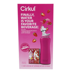 CIRKUL HOT PINK 32 OZ 2-CARTRIDGE STAINLESS STARTER KIT- REPACK - Exp. 08/26