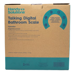 HANDY SOLUTIONS TALKING DIGITAL BATHROOM SCALE