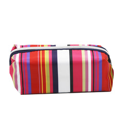 Jones NY -MULTI COLOR STRIPE PRINT SMALL DOME COSMETIC BAG