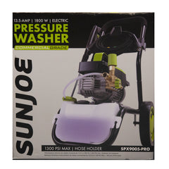 Sun Joe Commercial 1300 PSI,2.15 HP Motor, Portable Pressure Washer w/ Roll Cage