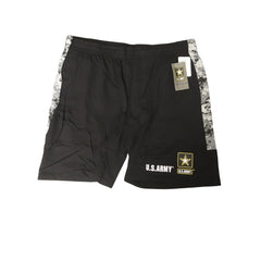 BIG & TALL MEN'S US ARMY - CVC FRENCH TERRY - BLACK (WS# 81319) ~ Shorts