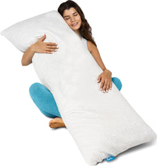 Everlasting Comfort Body Pillow - Memory Foam 20 X 54 With Cooling Pillowcase