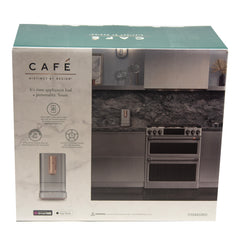 GE CAFÉ™ Affetto Automatic Espresso Machine - Steel Silver with Copper Accents