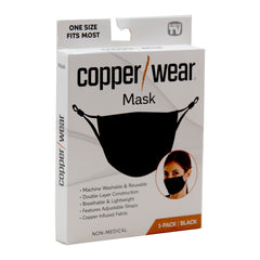 Copper Wear Mask - 1pk Black