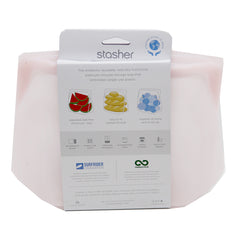 Stasher Mega Stand Up Bag - Rainbow Pink