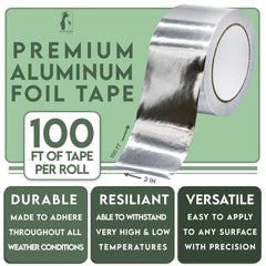 Aluminum Foil Tape 2 in x 100 ft - 3 Pack