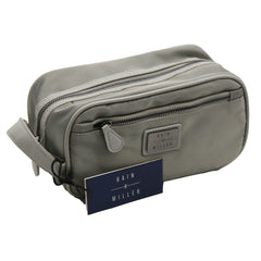 BAIN MILLER - NYLON TOILETRY BAG - GREY