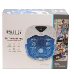 Homedics Salt-N-Soak Pro Foot Bath With Heat Boost Refurbished Grade B