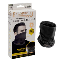 Copper Fit Guardwell Face Protector - Adult Unisex Size / Charcoal