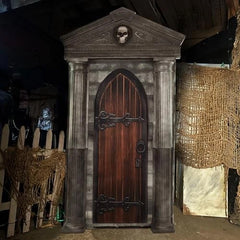 HAUNTED HILL FARM - 6.7-FT. MOTION-TRIGGERED MAUSOLEUM BY TEKKY