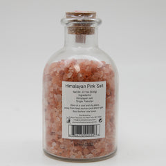 ucina Himalayan Salt in Glass Jar with Cork Coarse Pink Salt 22.1 oz
